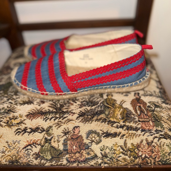 BODEN Violette Espadrilles in Chambray and Red Pop Ric Rac, sz 36 EU - Picture 10 of 16